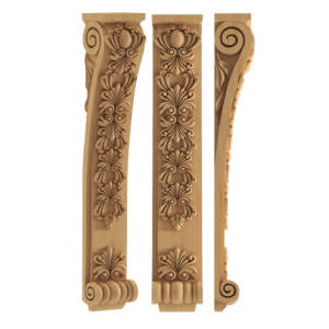 ستون جزیره b401 ، ستون جزیره چوبی ، منبت احتشام