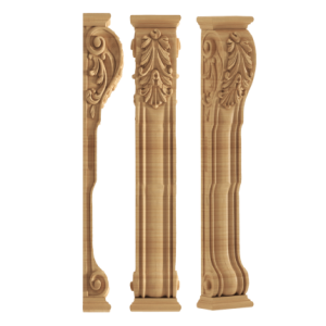 ستون جزیره b403 ، ستون جزیره چوبی ، منبت احتشام