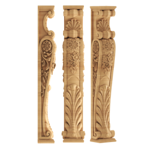 ستون جزیره b407 ، ستون جزیره چوبی ، منبت احتشام