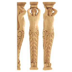 ستون جزیره b409 ، ستون جزیره چوبی ، منبت احتشام